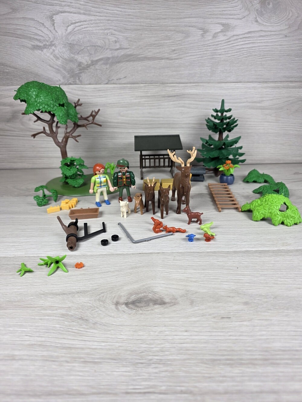 Playmobil Wildlife Playset w Animal Figures and Accessories Deer Trees SU63
